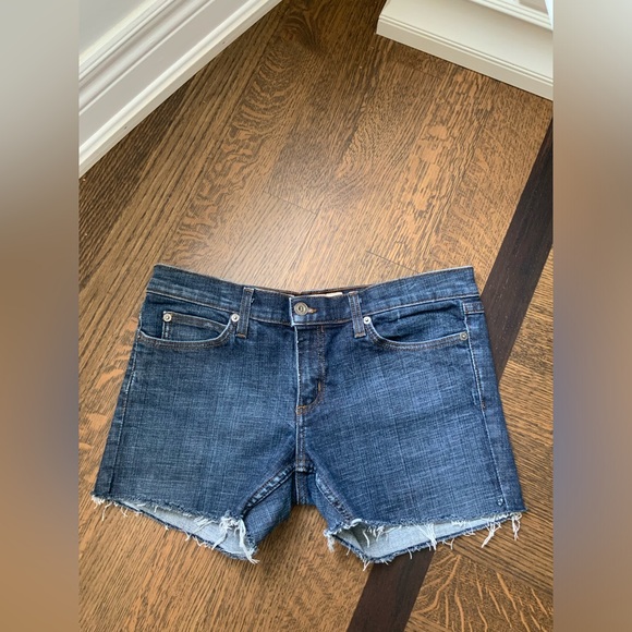 Vintage Y2K Early 2000’S JUICY COUTURE Distressed Denim Shorts Women’s Size 29 - Picture 16 of 16